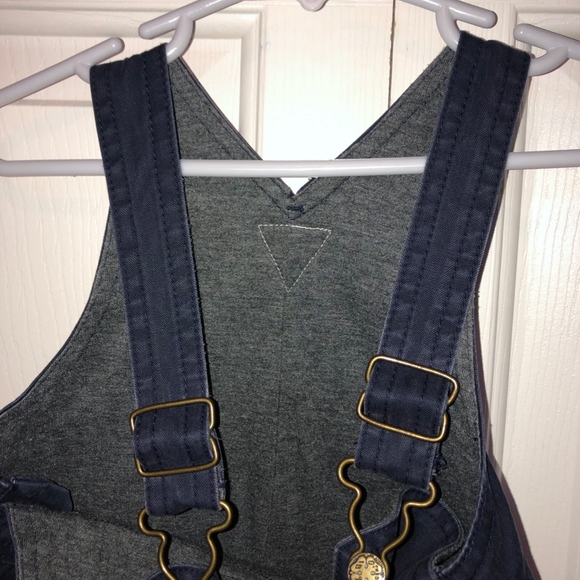 Lined over-alls in navy blue. OshKosh. 24 Mos - Picture 4 of 6